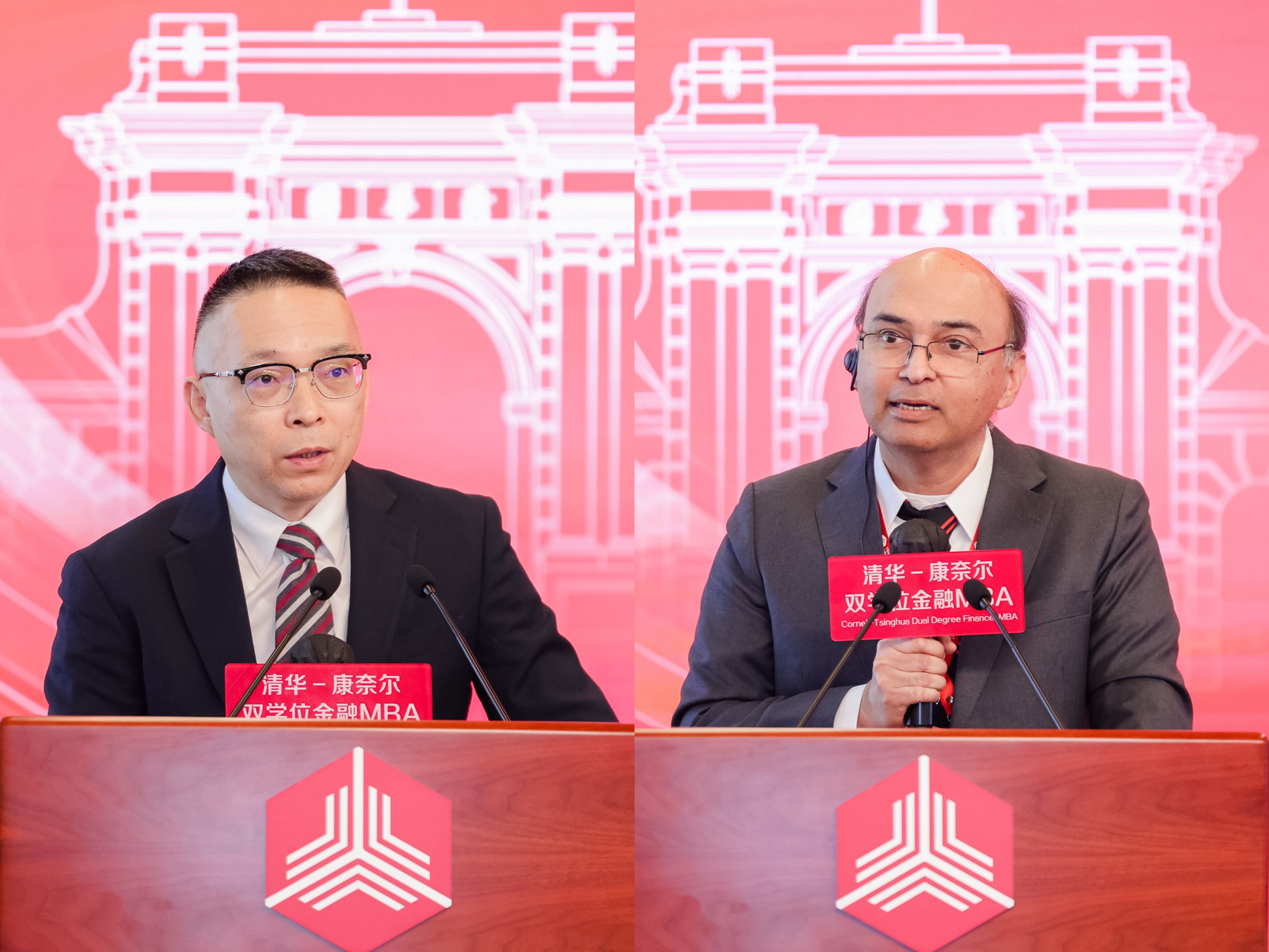 20250330-清康MBA創(chuàng)新發(fā)展論壇隆重舉辦-金融學(xué)院-圖為焦捷(左)、維夏爾·高爾(右).jpg