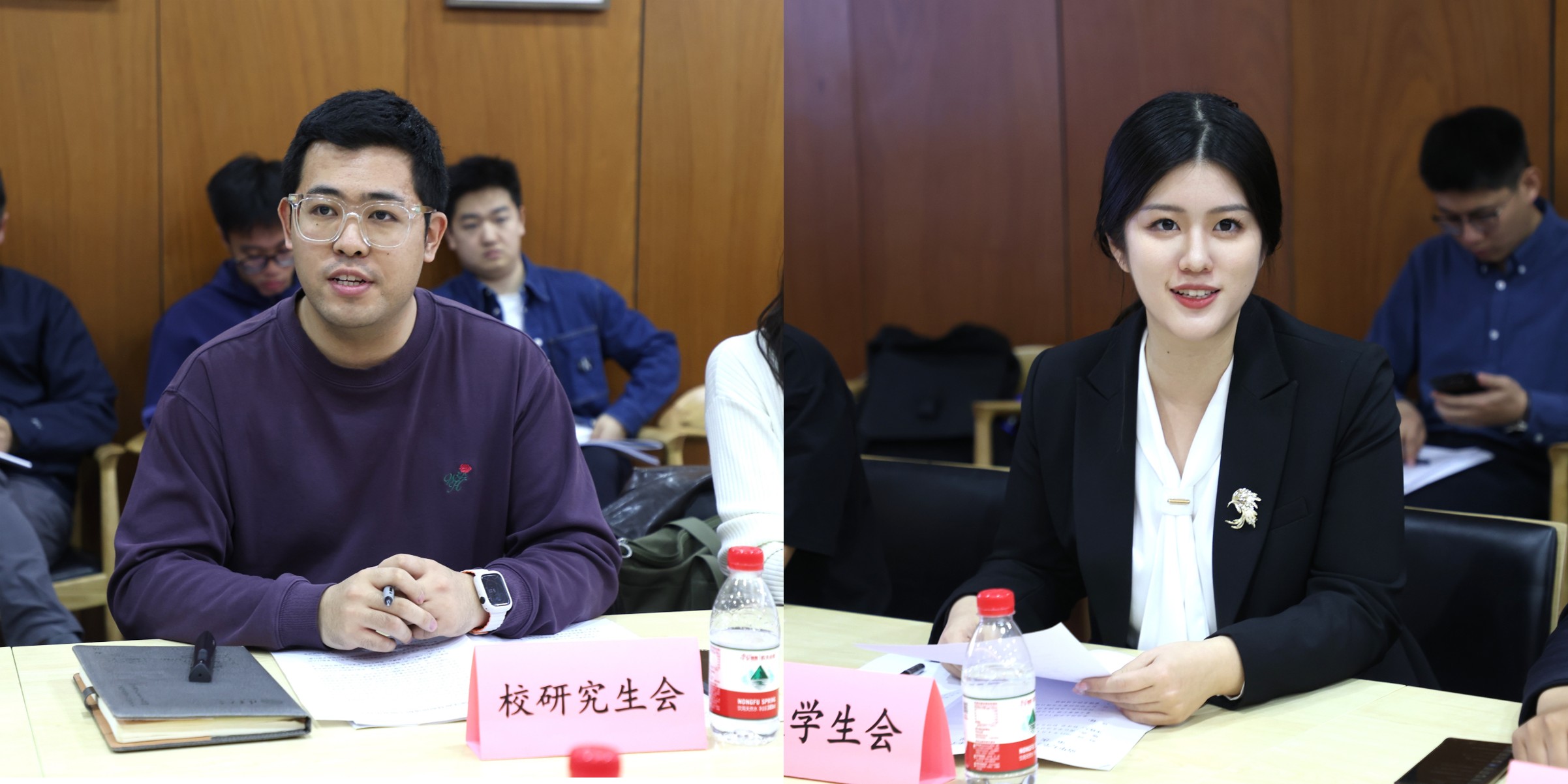20250410-2024-2025學年度春季學期第一次“校領導面對面”(校領導接待日)舉行-校研究生會-校研究生會、校學生會代表介紹提案.jpg