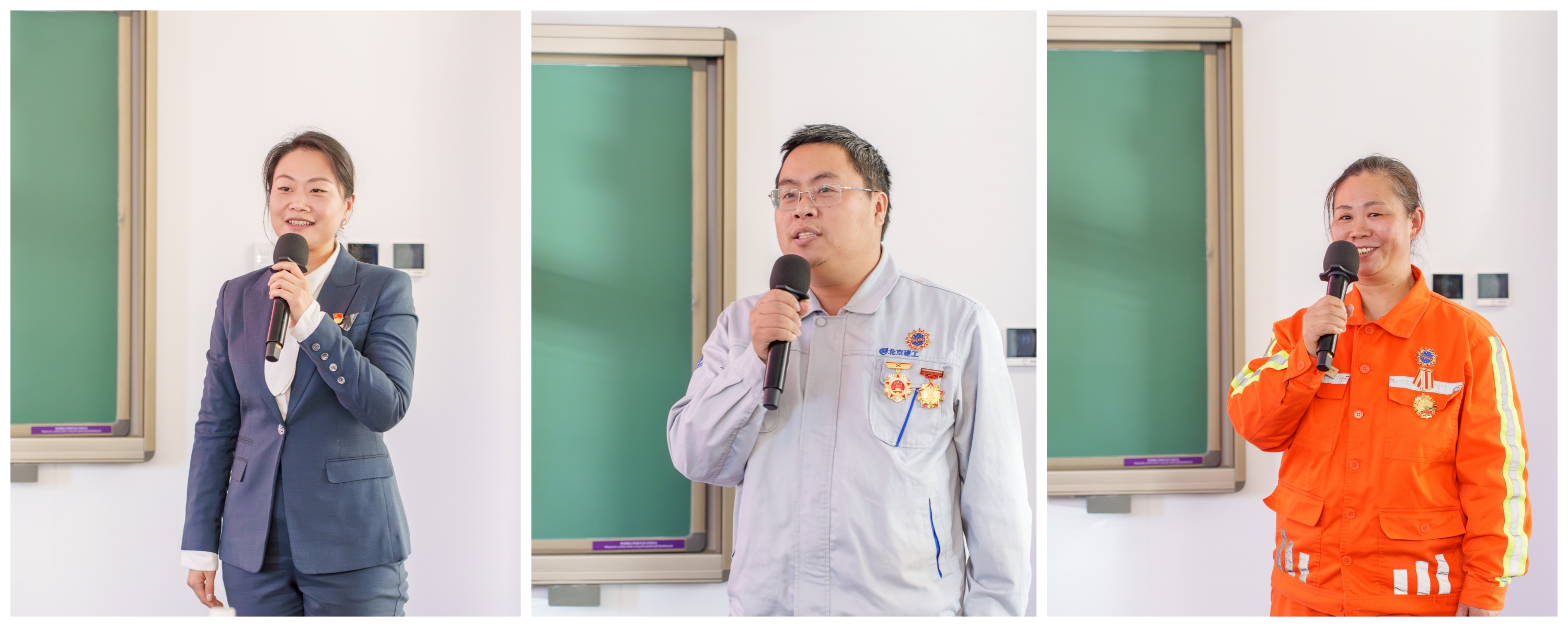 20231222-國家卓越工程師學院“卓越工程師講師團”成立“講工程故事 展卓越風采”主題宣講同期舉行-張兆基-王欣、蘇中帥、張建娜(從左至右)作宣講.jpg
